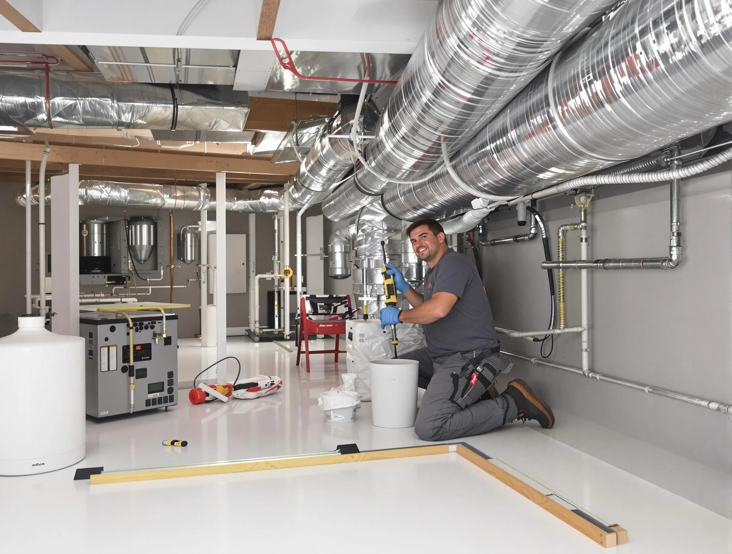 Professional duct sealing service by Fitchburg Air Duct Cleaning in Fitchburg