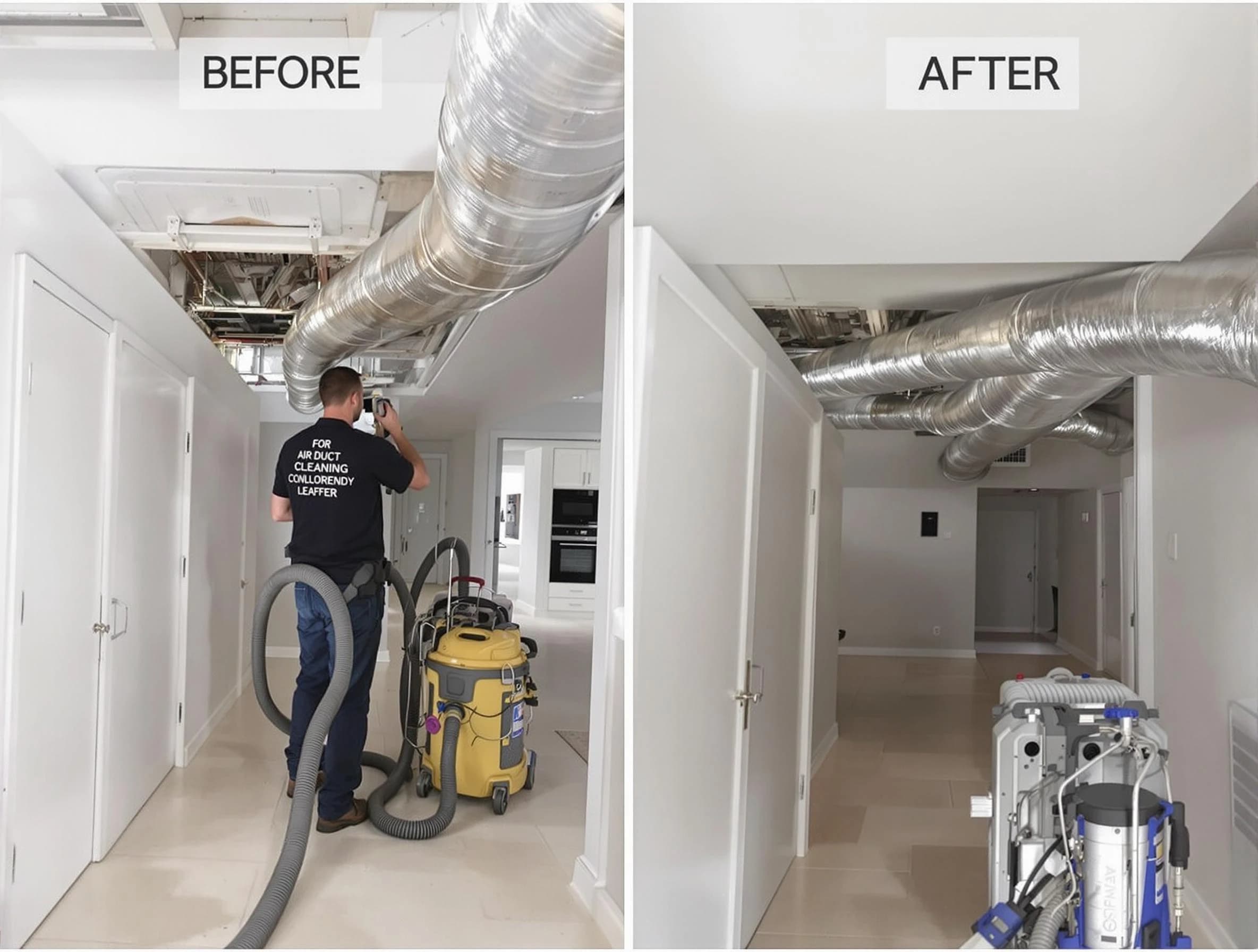 Fitchburg Air Duct Cleaning professional performing thorough air duct cleaning in Fitchburg