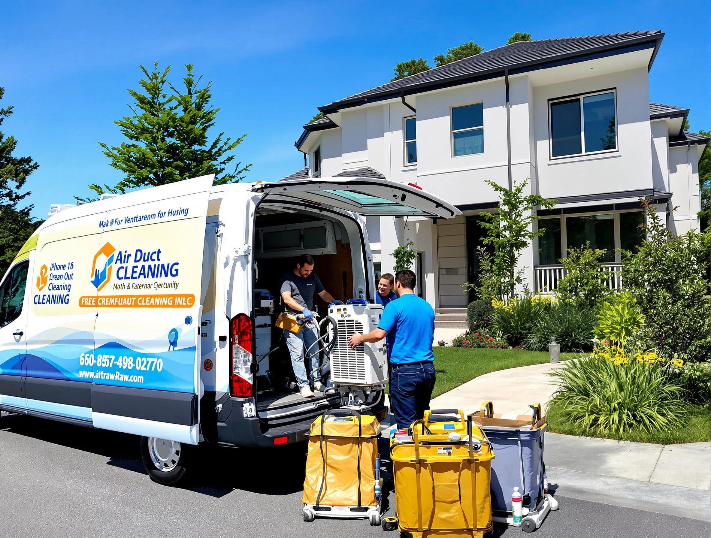 Fitchburg Air Duct Cleaning technician performing professional air duct cleaning in Fitchburg