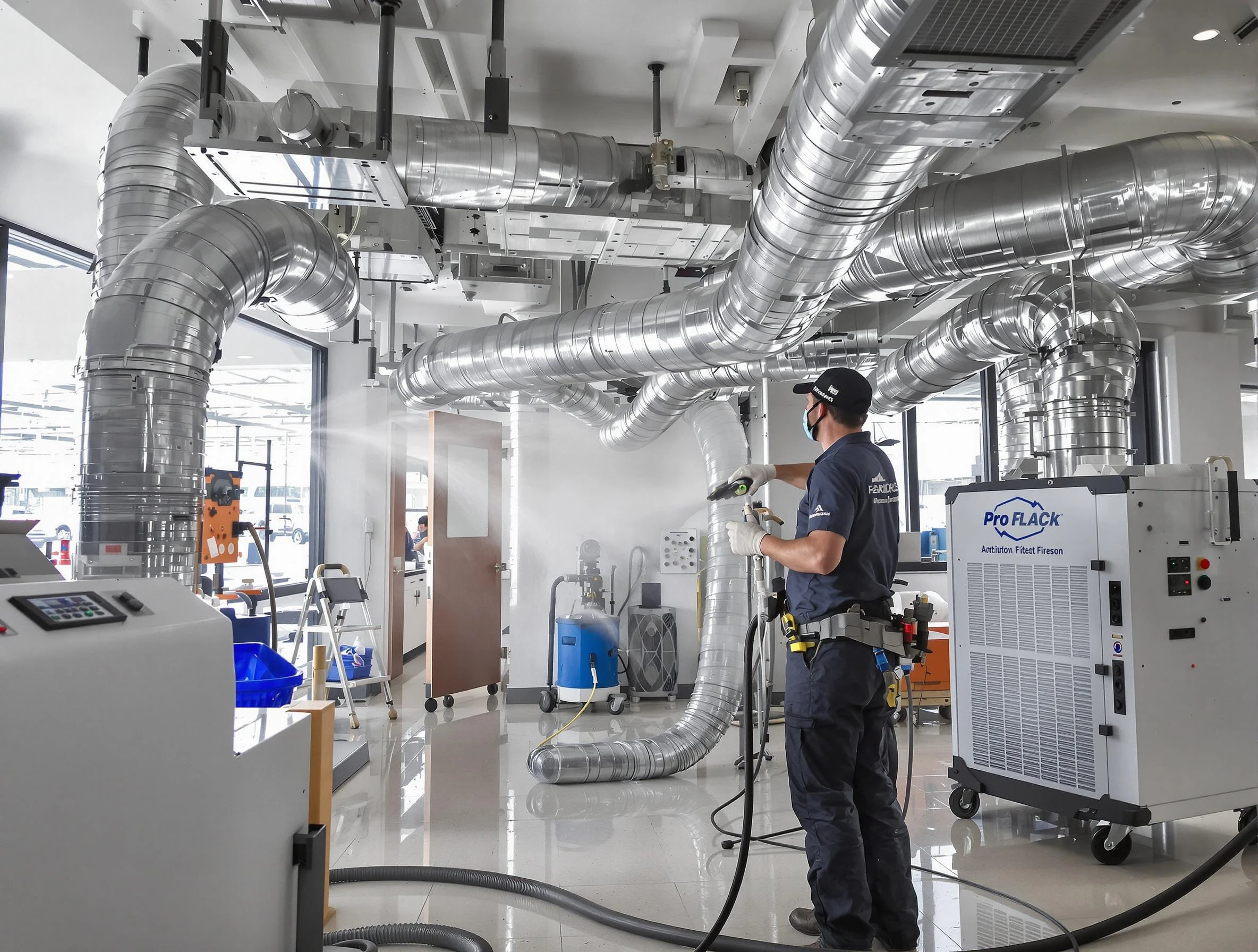 Negative Pressure Air Duct Cleaning in Fitchburg