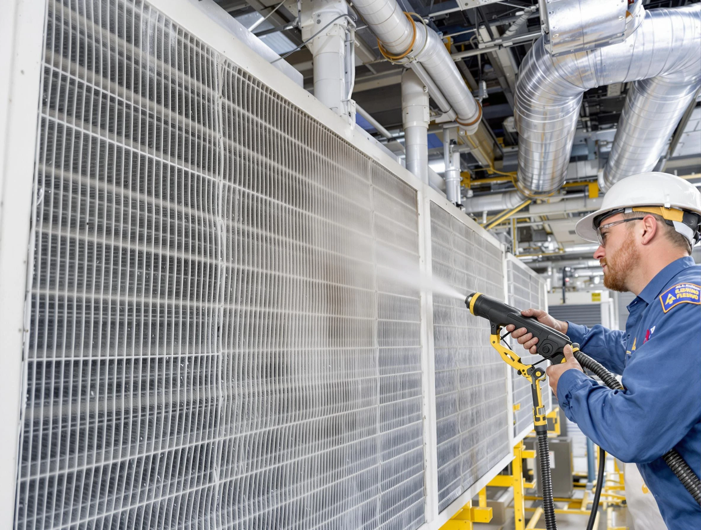 Professional commercial coil cleaning by Fitchburg Air Duct Cleaning in Fitchburg